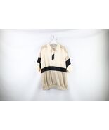Vintage 90s Streetwear Mens 2XL Striped Color Block Collared Pullover Po... - $820.89 MXN