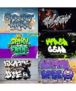 Graffiti Fonts 350+ Bundle Urban Fonts Cricut Special Fonts Instant Down... - $112.67 MXN