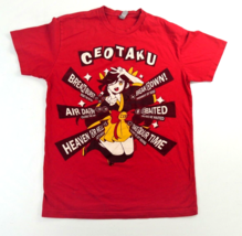 CEOTAKU Anime Fighting Games Tournament 2017 Red Graphic Print T Shirt Mens Sm - £35.88 GBP