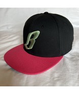 BILLIONAIRE BOYS CLUB New Era B Logo Embroidered Fitted Hat Black Pink - $58.02