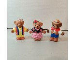 Set Of 3 - 3.5in World Bears - Spain P5117 Japan P5113 USA P5112 Teddies... - £15.65 GBP