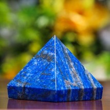 Natural Lapis lazuli quartz pyramid crystal tower point healing 1PC - £46.92 GBP