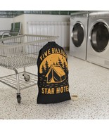 Custom Laundry Bag, Camping Humor, &quot;Five Billion Star Hotel&quot; Graphic, Du... - £25.10 GBP+