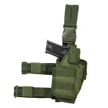 NEW Tactical Leg Thigh Drop Down Pistol w Light or Laser Holster OD OLIV... - €25,94 EUR