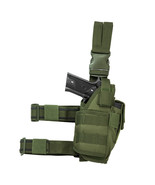 NEW Tactical Leg Thigh Drop Down Pistol w Light or Laser Holster OD OLIV... - $29.65