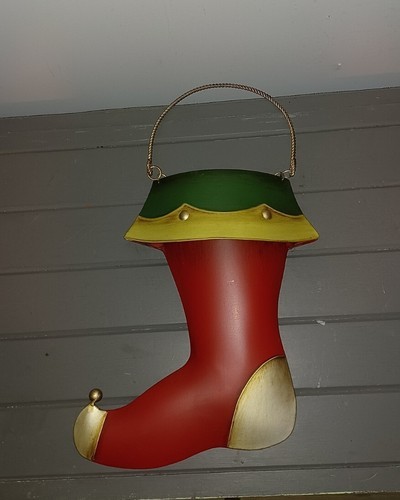 SOUTHERN LIVING AT HOME Metal Christmas Stocking Hanging Door Bucket Item image 2