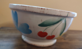 Mixing bowl Made in Italy 2 Fruit,Lemons cherry Design Hand Painted - $19.25