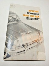 1953 Mercury Booklet Important information About your New Car VINTAGE - £7.06 GBP