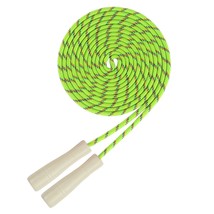 16 Ft Long Jump Rope For Kids, Adjustable Double Dutch Skipping Rope With Wooden - £14.84 GBP