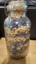 VINTAGE ATLAS E-Z SEAL LARGE  CANNING JAR  MASON  GLASS  LID WIRE 1/2 Ga... - $44.45