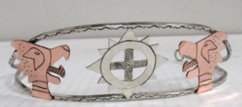 NWT Seminole Native American Nickel Silver Warrior Eye &amp; Sun Tiara by C Johnson - £156.44 GBP