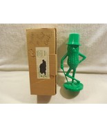 Vintage 1960s Planters Peanut Mr Peanut Green Plastic Bank with Box 8 1/2&quot; - $29.95