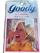 Vintage Goody Rain Hood 1989 Weather Protection #59 Black Clear Retro Outdoor - £8.04 GBP