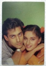 Bollywood Actor Salman Khan Madhuri Dixit Rare Old Original Post card Po... - $25.15
