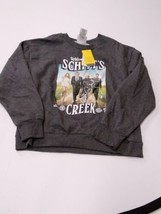 Women&#39;s Schitt&#39;s Creek Graphic Crew Neck Long Sleeve Sweatshirt - Gray S... - £9.57 GBP