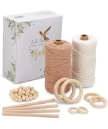 Macrame Kit W Video Mini Décor Wall Hanging 218+ Yards of Macrame Cords.... - $38.33 CAD