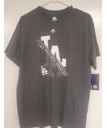 Los Angeles Dodgers Majestic Gray Diagonal T Shirt - MLB - $19.99