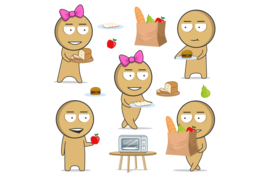 Food and Fruits Clipart, Characters Clipart, Emoticons clipart, Comics clipart, - £2.78 GBP