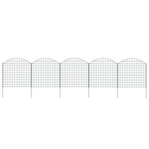 vidaXL Green Steel Wire Arched Garden Fence Set, 10-Foot, 3-Piece - $136.49