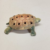 Awesome Rare Vintage Weller Pottery Turtle Flower Frog ~ Woodcraft Line - £287.03 GBP