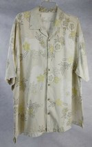 Men&#39;s Tommy Bahama Yellow 100% Silk Hawaii Floral Shirt Original Fit Cas... - £36.40 GBP
