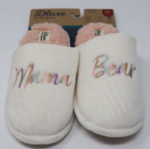 Dluxe by Dearfoams Women&#39;s Mothers Day Mama Bear Slippers Medium 7-8 NWT - £11.42 GBP