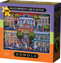 Halloween Cajun Style Jigsaw Puzzle 500 pc Dowdle Folk Art 16 x 20 - $24.74