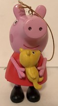 Kurt Adler Peppa Pig And Teddy Holiday Ornament ~ New ~ Package Topper For Fans! - £10.34 GBP