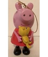 Kurt Adler PEPPA PIG AND TEDDY Holiday Ornament ~ NEW ~ Package Topper F... - £10.11 GBP