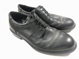 ECCO Light Shock Point Mens Size 40 6 6.5 Black Dress Shoes Lace Up Oxfo... - £20.52 GBP