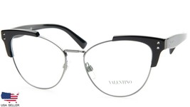 NEW VALENTINO VA 3027 5001 BLACK /GUNMETAL EYEGLASSES FRAME 53-16-140 B4... - £153.58 GBP