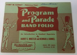 First B Cornet Rubank Program Parade Folio Marching Band Book Whistler V... - $15.15