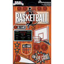 Real Sports Dimensional Cardstock Stickers 6&quot;X4.5&quot; - £15.46 GBP