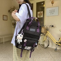 New Korean Style Kawaii BackpaWomen Sweet Candy Pink School Bags for Teenager Gi - £38.53 GBP