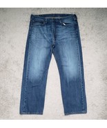 Levi&#39;s 505 Men&#39;s Size 38x30 Straight Leg Mid Rise 5 Pocket Blue Denim Jeans - $18.00
