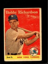 1958 Topps #101 Bobby Richardson Good Yankees *NY0615 - £7.32 GBP