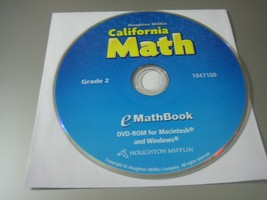 Houghton Mifflin California Math - eMath Book - Grade 2 (PC &amp; MAC, DVD-ROM) - £6.51 GBP