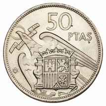 1957 (71) Spain 50 Pestesas Uncirculated Condition KM #778 - £20.09 GBP