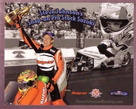 STEVE JOHNSON NHRA HERO CARD PRO STOCK MOTORCYCLE VF - $21.83