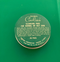 Empty Dreskin coolies cleansing pads empty VTG glass jar metal lid - $19.75