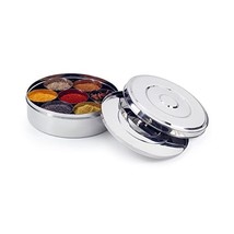 Zinel Spice Box/Masala Dabba with 7 Comparments and 2 Stainless Steel Lids, 20 c - £30.92 GBP