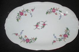 Wawel Oval Serving Platter ~ Wawel Poland Rose Garden 13” - £11.16 GBP