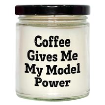 Model 9oz Vanilla Soy Candle, Christmas Unique Gifts for Model Enthusiasts, Coff - £19.31 GBP