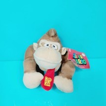 Nintendo Super Mario Brothers DONKEY KONG Plush Stuffed Animal Red DK Ti... - $19.79
