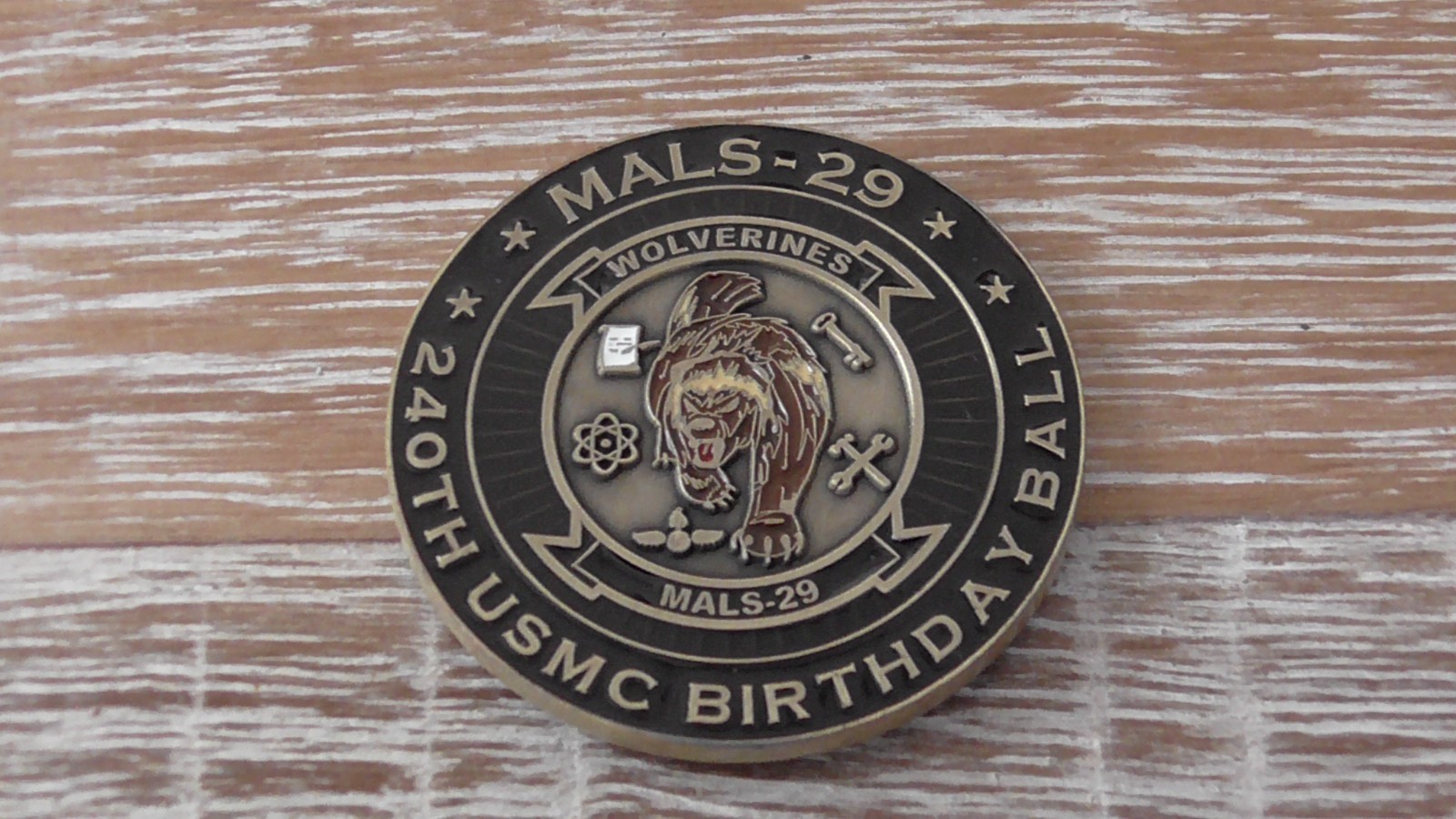 USN Marine Aviation Logistics Squadron 29 MALS-29 240th Ball Challenge Coin - $24.74