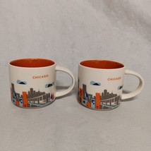 Starbucks Chicago You Are Here Collection 2 Coffee Mugs 2015 14 Ounce - $28.95