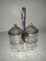International Silver Co. Vintage Silver Plate Condiment Set Caddy Spoons - $44.55
