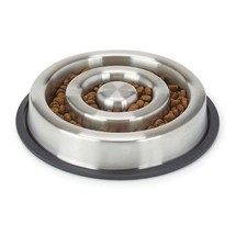 MPP Stainless Steel Heavy Duty Slow Feeder Dog Bowls Anti Slip Choose The Size ( - £24.04 GBP+