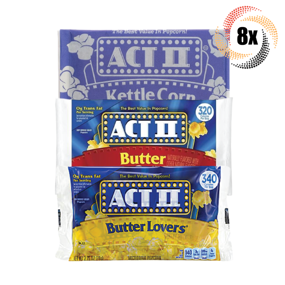8x Bags Act II Variety Microwave Popcorn | 2.75oz | Mix &amp; Match Flavors!... - $14.71