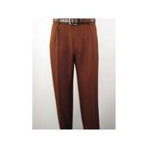 Men 2pc Walking Leisure Suit Short Sleeves By DREAMS 256-12 Solid Cognac image 3